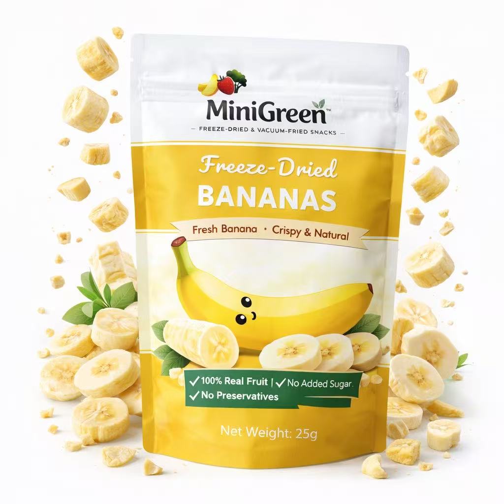 Freeze-Dried Bananas
